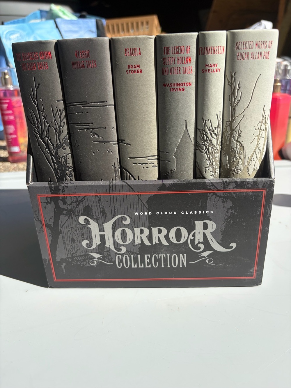 Horror Collection Decorative Book Set - Gray